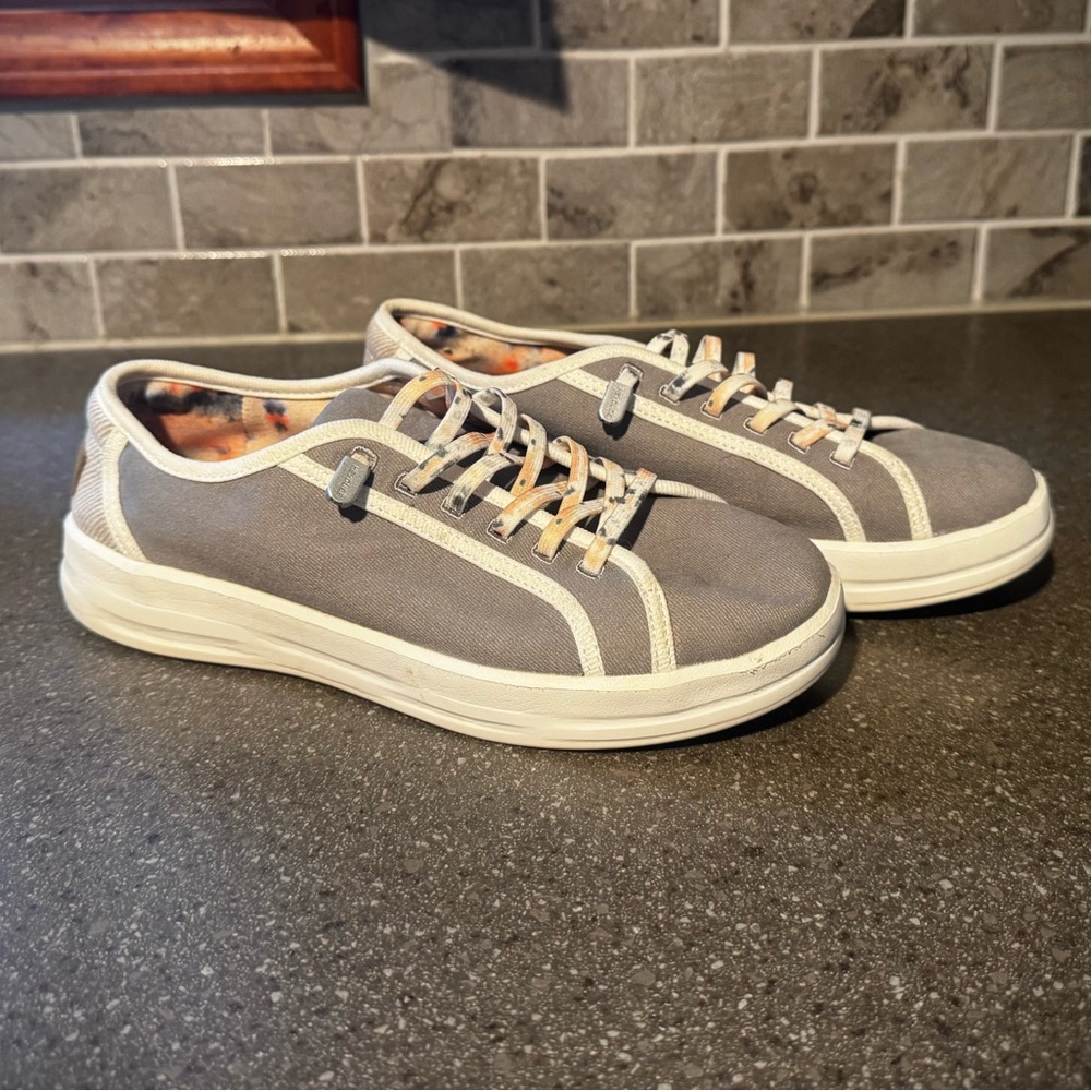 Hey Dude Grey Low-Top Sneakers - Picture 2 of 8